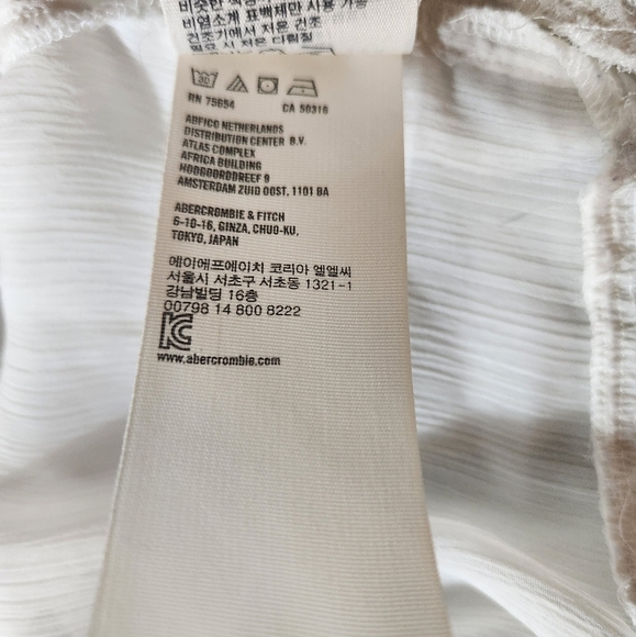 Hollister Womens |M| Ivory Peasant Prairie Ruffle Embroidered Blouse - Picture 9 of 9